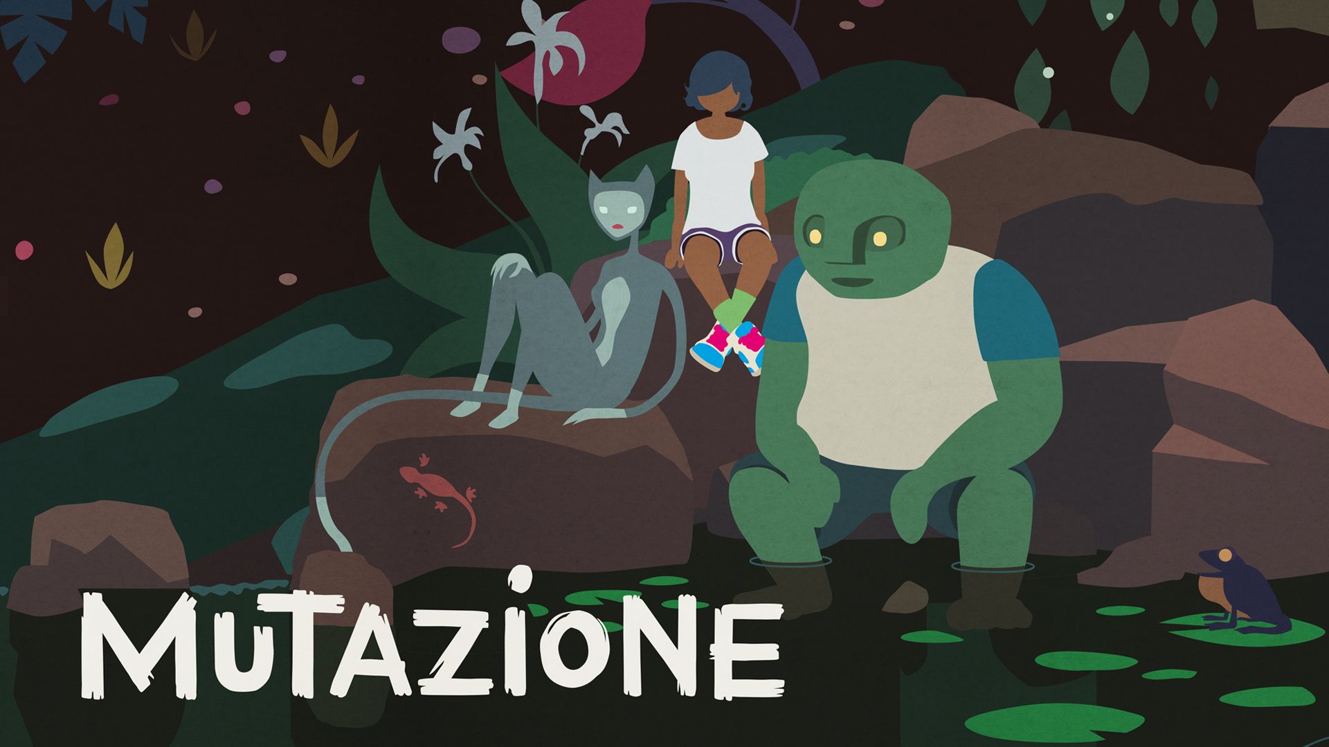 Image of three characters from the game Mutazione